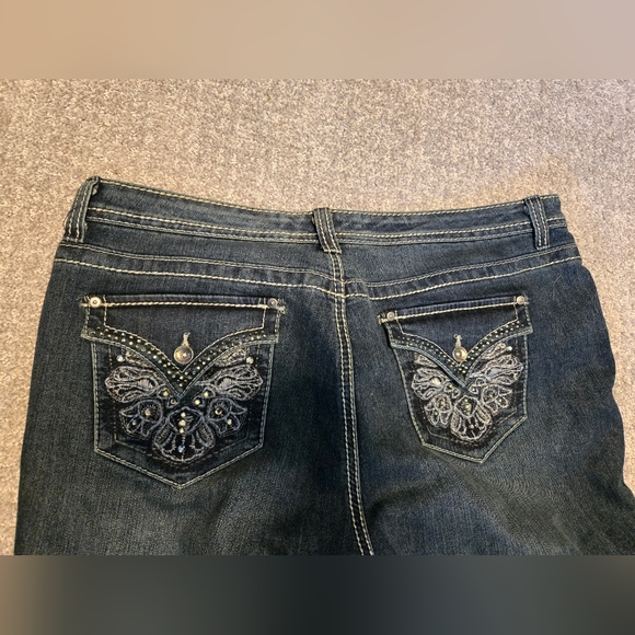 Women's Nine West Embellished Pocket Date Night Jeans Size 16 - Picture 3 of 8